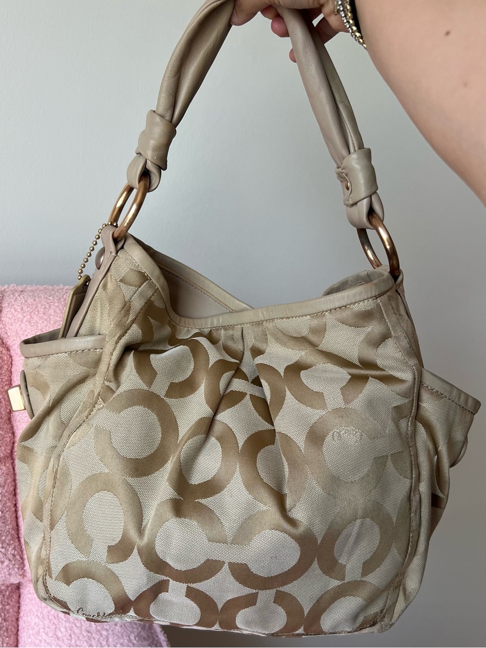 Vintage Coach Op Art Parker Shoulder Bag - Picture 2 of 7